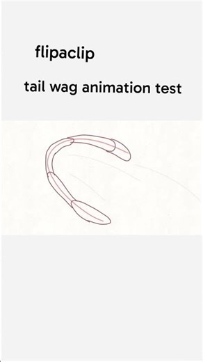 flipaclip tail wag animation thing I made :) #flipaclip #animation