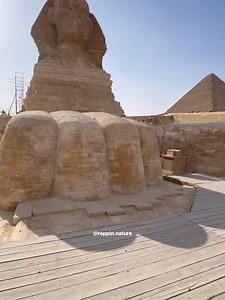 Private entry in the Sphinx Enclosure ✨ There are moments in life and then there are EPIC, awe inspiring, humbling moments like this which you will never forget!! You can’t help but feel awestruck by the sheer size of this ancient and iconic structure. I feel privileged to have had such precious moments at the Sphinx. You need special permission to be so close and standing within the Sphinx enclosure. Who built the Sphinx, when was it built, what was its purpose, was it originally the head of a 