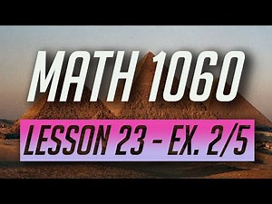 Lesson 23 - The Unit Vector and Vector Applications - Example 2/5