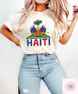Retro Comfort Haiti T-shirt, Haiti Freedom Shirt, Freedom Began With Us Haitian Sweatshirt, Haitian Flag Gift, Political Women Apparel - Etsy