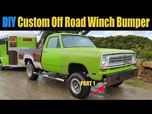 DIY WINCH BUMPER BUILD Part 1- Frame | Make A Custom Off Road Bumper At HOME! | Flux Core Welding |