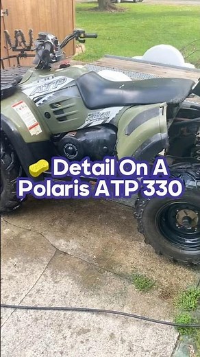 🧽 Detail on a Polaris ATP 330 ATV 🫧 #dunlap #dunlapmusic #wisdomrich #detail #atvclean #atv