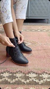 A timeless lace-up boot that goes with any outfit from your favorite pair of jeans, to midi skirts and knit dresses. Shop MON REVE Booties in more gorgeous leather colors via link in bio 👉 | ELF