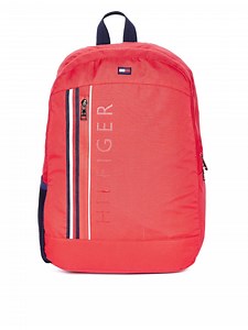 Buy Tommy Hilfiger Unisex Red Brand Logo Laptop Backpack -  - Accessories for Unisex