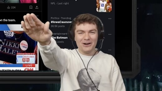 After previously dining with Trump, Nick Fuentes gives Nazi salute and discusses his willingness to commit violence for Trump