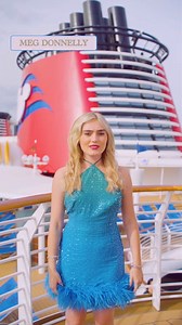 Meg Donnelly is here to lift your holiday spirits from Disney Cruise Line this Christmas morning! 💛 Join her for #DisneyChristmasCelebration on ABC and stream next day on Hulu and Disney . | ABC