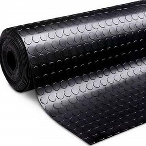 [Hot Item] 0.7mm*1.83m*30m Vinyl Laminate PVC Garage Carpet Black Matt Floor Roll Sheet Plastic Linoleum Flooring