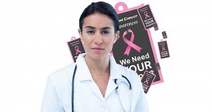 Animation Pink Breast Cancer Ribbon Logo: стоковое видео (без лицензионных платежей), 1076737601 | Shutterstock