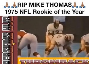 Mike Thomas was a 5th rd pick out of UNLV and the top draft choice of George Allen. George Allen despised rookies, but loved Mike Thomas. RIP REDSKINS GREAT, MIKE THOMAS #redskins #redskinsfootball #washingtonredskins #washingtonredskinsfootball #washingtonredskinsforlife #httr #httrnation #redskinshub #redskinsnation #nfl #dcsports | Commanders Hub
