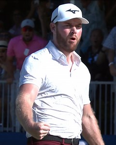 Clutch on 18 yet again 😮 Grayson Murray drains the long birdie putt on the first playoff hole. The birdie ultimately earned him his second career victory at the Sony Open in Hawaii. | PGA TOUR