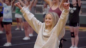 Cheerleading injury not slowing down Makayla Noble