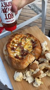 295 reactions · 15 shares | Indulge in a mouthwatering hot honey brie and prosciutto cob loaf, perfect for your next camping trip or BBQ. Try this cheesy, gooey delight today! | Capilano Honey | Facebook