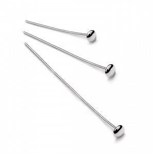 Sterling Silver Flat Headpins - 20mm 25mm 30mm 40mm - 21 Gauge Head Pin With 3mm Plate Earrings Findings Jewelry Making Supplies DIY - Etsy UK