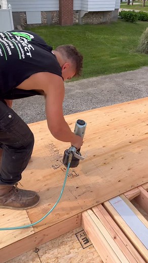 This 40’ wall was framed on the flat, wall jacks secured place and the guys cranked her up. Safe, secure and efficient. #framing #walljacks #construction #constructionproject | Saint Construction