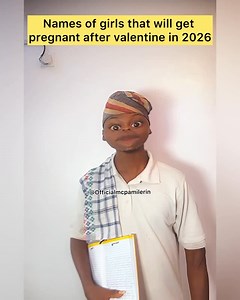 95K views · 11K reactions | Names of girls that will get pregnant after valentine | Pamilerin TV | Facebook