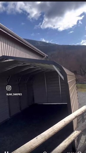 Another Successful Installation in the Books! 🌟🏡✨ Metal Carport Installed #jawportablebuildings