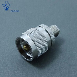 [Hot Item] Electrical Waterproof RF Coaxial UHF Male Plug Connector to Mini-UHF Female Connector Adapter
