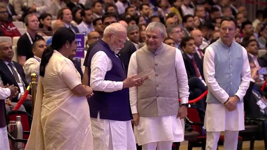 25 reactions | #WATCH | At #SemiconIndia2025, Union Minister for...