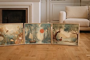 Woodland Nursery Wall Art Set | Printable Baby Room Decor | Forest Animal Prints | Instant Download - Etsy