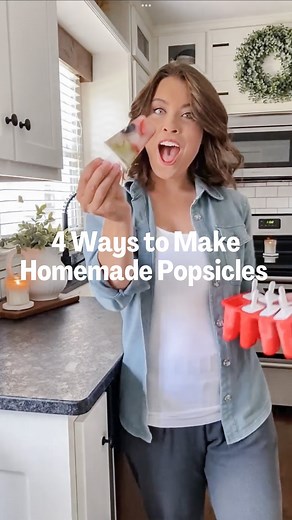 4 WAYS TO MAKE HOMEMADE POPSICLES! ☀️ Summer’s in full swing, and we’re beating the heat with 4 of our favorite homemade popsicles! Wholesome Goodness: Skip the store-bought sugar bombs! Making popsicles at home means we get to use whole ingredients we trust. No artificial colors or flavors, just pure goodness to nourish growing bodies! Little Chefs, Big Smiles: Kids in the kitchen keeps the chaos real, but the joy on their faces makes it all worth it. Including your child in the kitchen sparks 