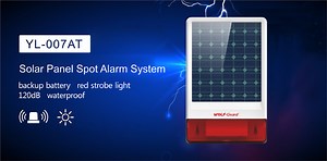 [Hot Item] Outdoor Solar Security Spot Alarm System with Wireless Detectors