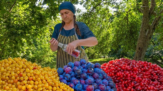 Homemade Fresh Fruit Compote- Harvested Fruits and Preserved a Drink for Winter | Yummy Life