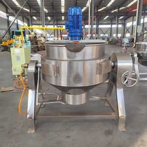 [Hot Item] 50L-600L Stainless Steel Gas Heating Jacketed Kettle Jacket Cooking Pot