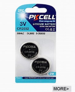 [Hot Item] Pkcell Button Cell 3V Lithium Battery Cr2032 Solder Tabs Battery