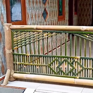 381K views · 2.2K reactions | Cara membuat pagar teras dari bambu | Bambu Alip | Facebook