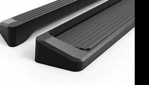APS Premium Running Boards 6in Black Compatible with Dodge Ram 1500 Quad Cab 19-25