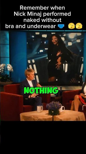 Remember when Nick Minaj performed naked without bra and underwear 🩲 🫣🫣#shorts #nickiminaj