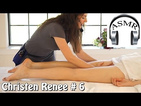 ASMR Massage Christen 6 Foot & Leg Massage, Relaxing Massage Therapy Techniques
