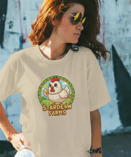 Stardew Valley Merch - Stardew Chicken Tshirt - Gift for Bestfriend - Etsy