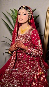 77 reactions | Ayesha on her big day ✨ Shimmery eyes paired with a soft nude lip, finished with a pure Pakistani inspired glam by Alifa Noor Artistry Outfit : Franus by team fracko | Art & Beauty by Alifa Noor 'Bridal Studio : Salon : Spa' | Facebook