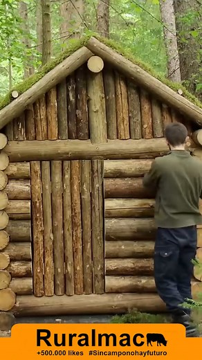 43K views · 1K reactions | Cómo construir una cabaña de forma sencilla. #nature #rural #explorer #construccion #wildlife #woodwork #woodart | Ruralmac | Facebook