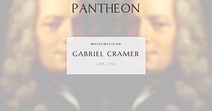 Gabriel Cramer Biography | Pantheon