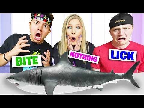 EXTREME Bite, Lick, Nothing Challenge with Unspeakable and Preston!