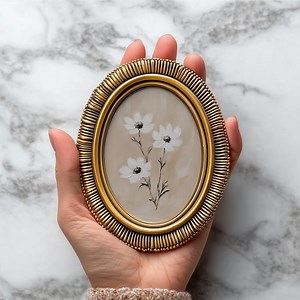 Vintage White Flower Painting Print, Beige Cottagecore Wall Art (digital Download) - Etsy