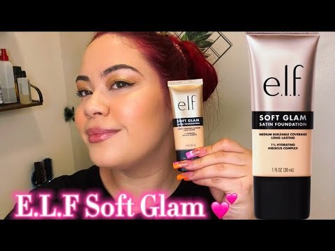 E.L.F SOFT GLAM SATIN FOUNDATION ON TEXTURED SKIN|$8 !!!