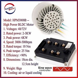 [Hot Item] 48V 3KW 4000RPM 8N.M Electric Motorcycle conversion kit   with CE Certificate