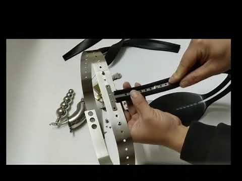 Stainless Steel Chastity Belt with Plug