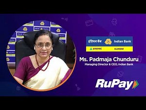 Ms. Padmaja Chunduru, MD & CEO, Indian Bank speaks on RuPay contactless