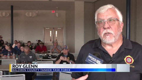 Baldwin Tanker Task Force trains to fight fire where water may be hard to get