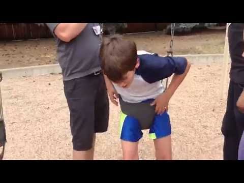 Kid Stuck In Baby Swing(I Totally Forgot About This!)😂