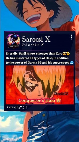 Sanji has mastered all types of Haki🫡 #sanji #conquerorhaki #onepiece