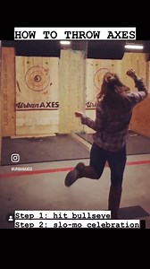 A quick refresher on proper axe throwing form. | Urban Axes