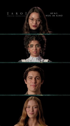 4.5K views · 3 comments | Most likely to... #TarotFilm Cast Edition! Ab 16.5. NUR im Kino mit Harriet Slater, Adain Bradley, Avantika, Wolfgang Novogratz, Humberly González, Larsen Thompson und Jacob Batalon. | Sony Pictures | Facebook