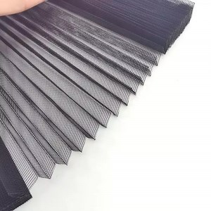 [Hot Item] Polyester Retractable Pleated Mosquito Window Screen Insect Screen for Door
