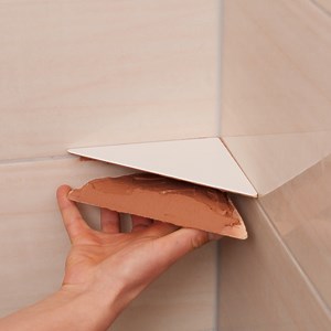 1.6M views · 656 reactions | DIY Corner Shelf With Tile | Creative Panda | Facebook