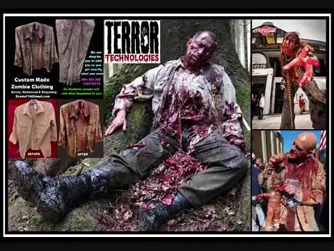 How to Distress & Age Zombie Costume Clothing - All Rights Reserved © Terror Technologies